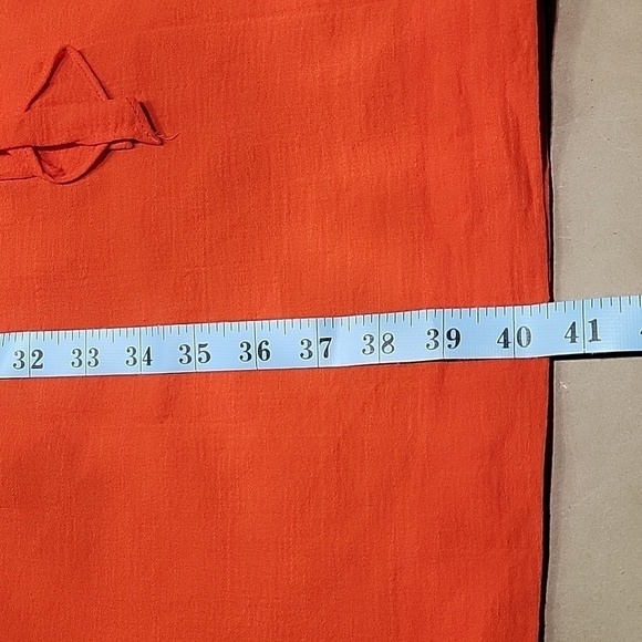 J Crew, Size 4 Elinor Dress, Orange / Reddish Poppy Color.  Sleeveless. EUC! - Picture 11 of 15